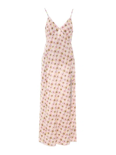 Zadig & Voltaire Flowers Print Long Dress In Multi