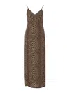 Zadig & Voltaire Ramelil Leo Lingerie Dress In Brown