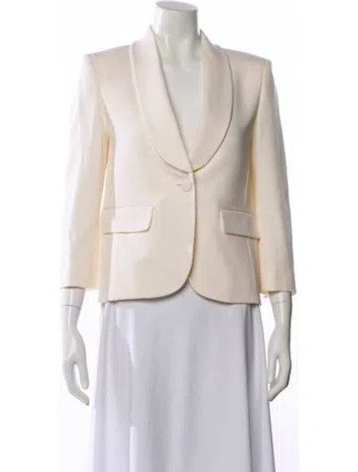 Pre-owned Zadig & Voltaire Virgin Wool Blazer In Neutral