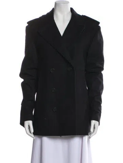 Pre-owned Zadig & Voltaire Virgin Wool Coat In Black