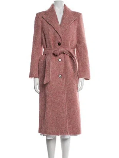 Pre-owned Zadig & Voltaire Virgin Wool Coat W/ Tags In Pink