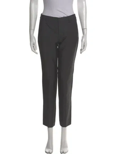 Pre-owned Zadig & Voltaire Virgin Wool Straight Leg Pants In Gray