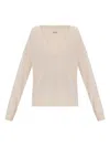Zadig & Voltaire V-neck Sweater In Neutral