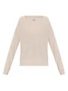 Zadig & Voltaire V-neck Sweater In Neutral