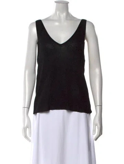 Pre-owned Zadig & Voltaire V-neck Sleeveless Top In Multi