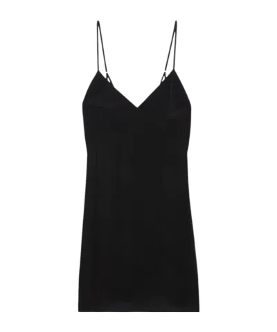 Zadig & Voltaire V-neck Slip Dress In Black