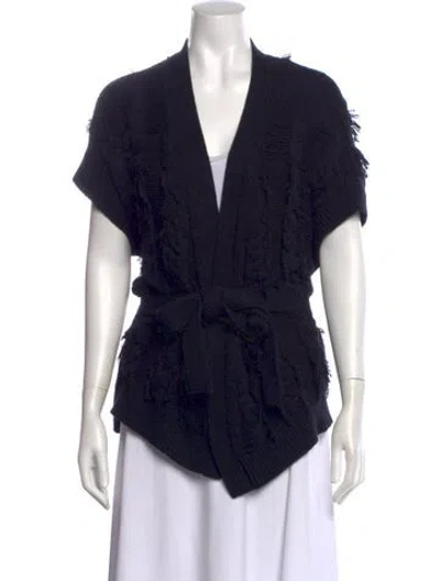 Pre-owned Zadig & Voltaire V-neck Sweater In Black