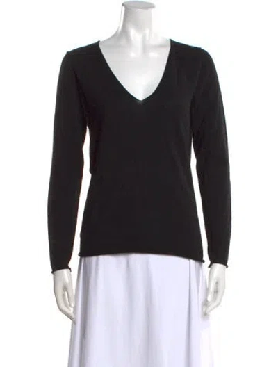 Pre-owned Zadig & Voltaire V-neck Sweater In Black