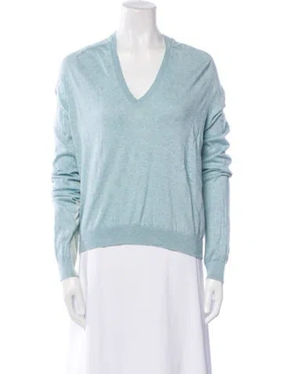 Pre-owned Zadig & Voltaire V-neck Sweater In Blue