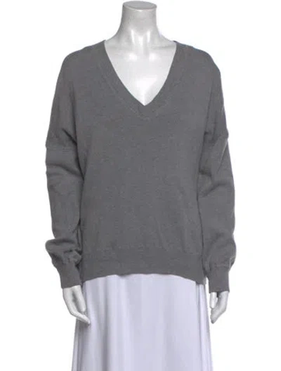 Pre-owned Zadig & Voltaire V-neck Sweater In Gray