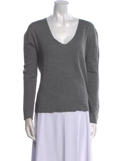 Pre-owned Zadig & Voltaire V-neck Sweater In Gray