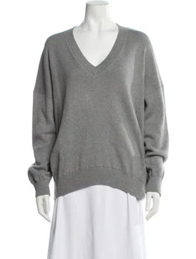Pre-owned Zadig & Voltaire V-neck Sweater In Gray