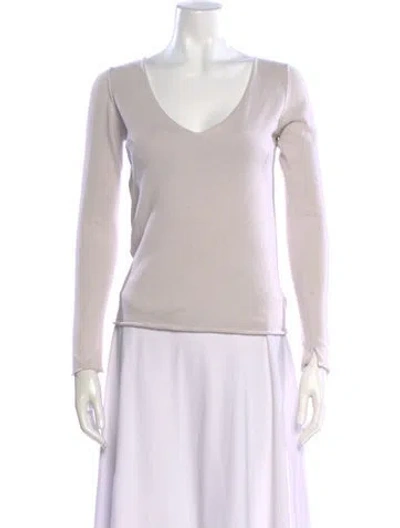 Pre-owned Zadig & Voltaire V-neck Sweater In Gray