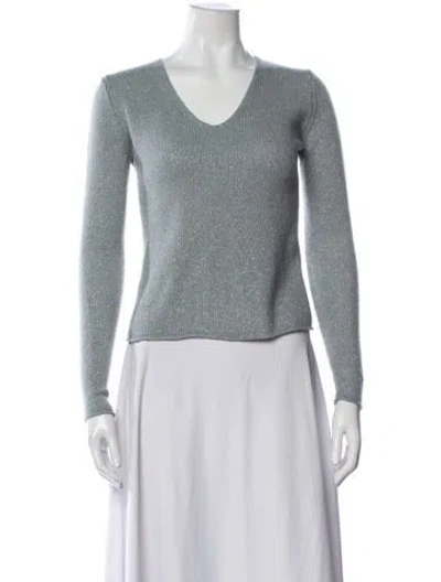 Pre-owned Zadig & Voltaire V-neck Sweater In Gray