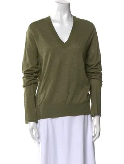 Pre-owned Zadig & Voltaire V-neck Sweater In Green