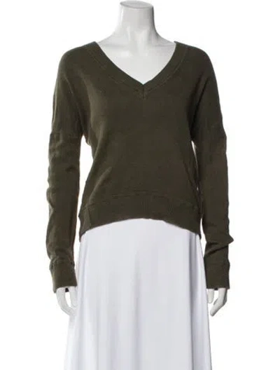 Pre-owned Zadig & Voltaire V-neck Sweater In Green