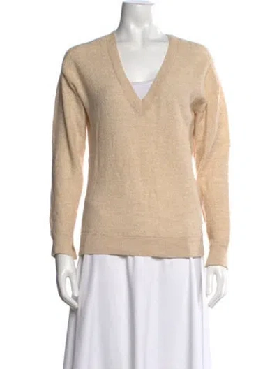 Pre-owned Zadig & Voltaire V-neck Sweater In Neutral