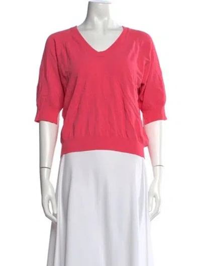 Pre-owned Zadig & Voltaire V-neck Sweater In Pink