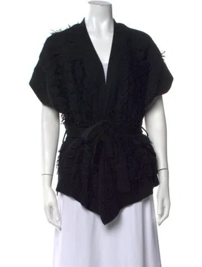 Pre-owned Zadig & Voltaire V-neck Sweater W/ Tags In Black