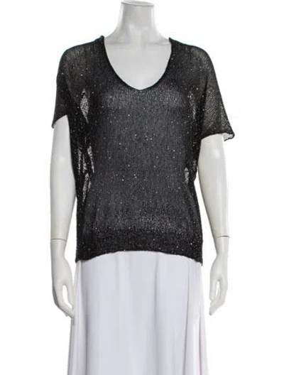 Pre-owned Zadig & Voltaire V-neck Sweater In White