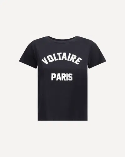 Zadig & Voltaire Voltaire Paris T-shirt In Black