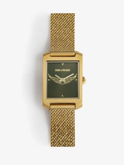 Zadig & Voltaire Voltaire Wings Watch In Gold