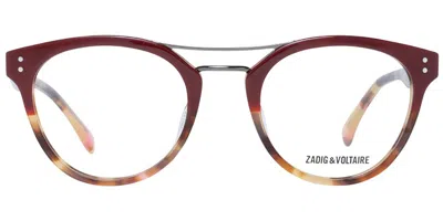 Zadig & Voltaire Vzv217 0afg Occhiali Da Vista Tartarugatishell Per Donna (solo Montatura) In Yellow