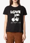 Zadig & Voltaire Walk Cherry Love Print T-shirt
