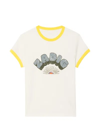 Zadig & Voltaire Walk Graphic-print T-shirt In Neutral
