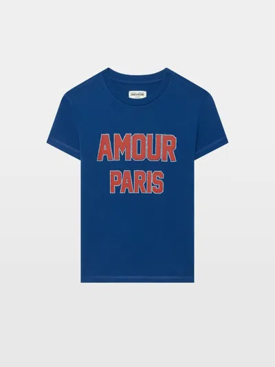 Zadig & Voltaire Walk T-shirt In Blue