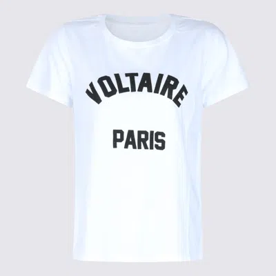 ZADIG & VOLTAIRE WHITE COTTON T-SHIRT
