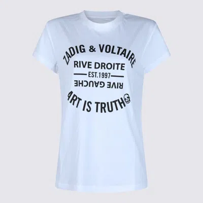 ZADIG & VOLTAIRE WHITE COTTON T-SHIRT