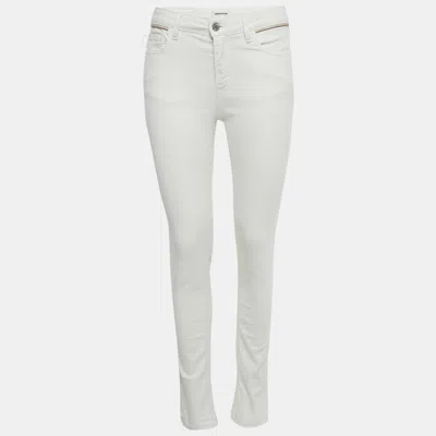 Pre-owned Zadig & Voltaire White Denim Eva Cher Jeans S Waist 28"