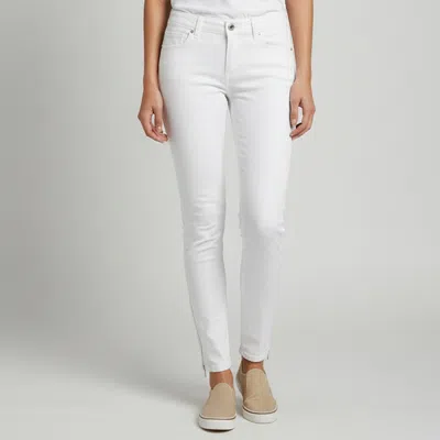 Pre-owned Zadig & Voltaire White Denim Straight Fit Eva Snow Jeans S/waist 28"
