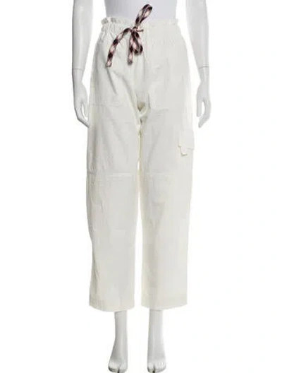 Pre-owned Zadig & Voltaire Wide Leg Pants In Grey/white