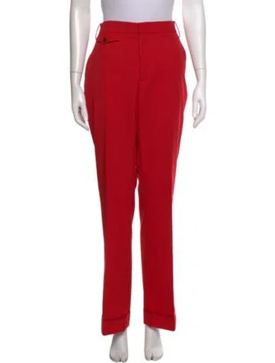 Pre-owned Zadig & Voltaire Wide Leg Pants In Red