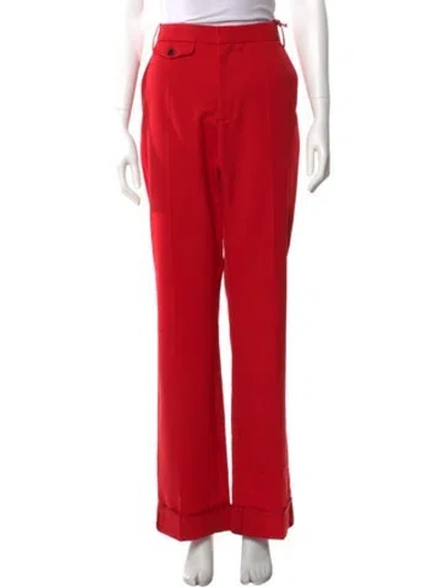 Pre-owned Zadig & Voltaire Wide Leg Pants In Red