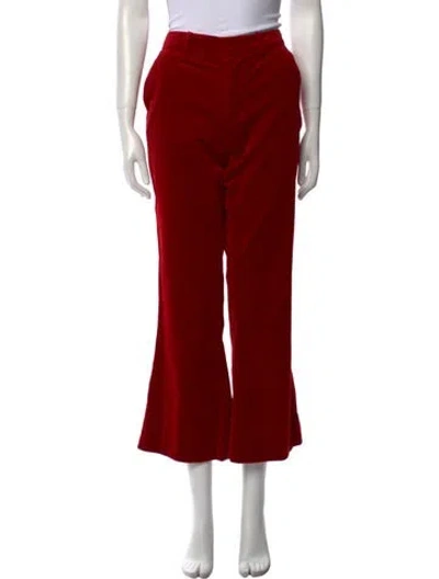 Pre-owned Zadig & Voltaire Wide Leg Pants In Red