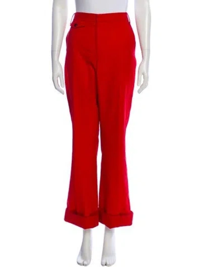 Pre-owned Zadig & Voltaire Wide Leg Pants In Red