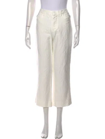 Pre-owned Zadig & Voltaire Wide Leg Pants In White