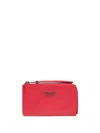 Zadig & Voltaire Wild Python-effect Cardholder In Red