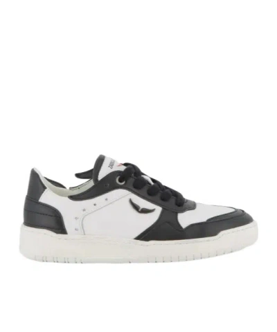 Zadig & Voltaire Kids' Wings Contrast-panel Sneakers In White