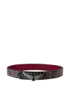 Zadig & Voltaire Wings Printed Belt In Multi