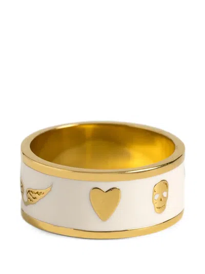 Zadig & Voltaire Wings-motif Ring In Gold