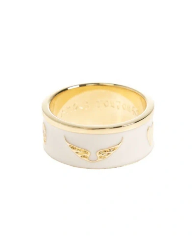 Zadig & Voltaire Wings-motif Ring In White