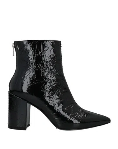 Zadig & Voltaire Woman Ankle Boots Black Size 10 Soft Leather