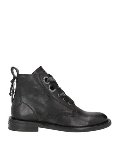 Zadig & Voltaire Woman Ankle Boots Black Size 7 Leather