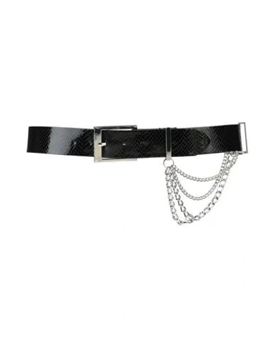 Zadig & Voltaire Woman Belt Black Size Xs Cow Leather