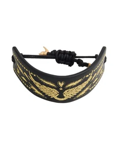 Zadig & Voltaire Woman Bracelet Black Size - Lambskin