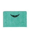 Zadig & Voltaire Woman Cardholder Green Size - Cowhide